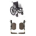 20 Inch Seat Folding Wheelchair with Legrests and Full Arms Q323