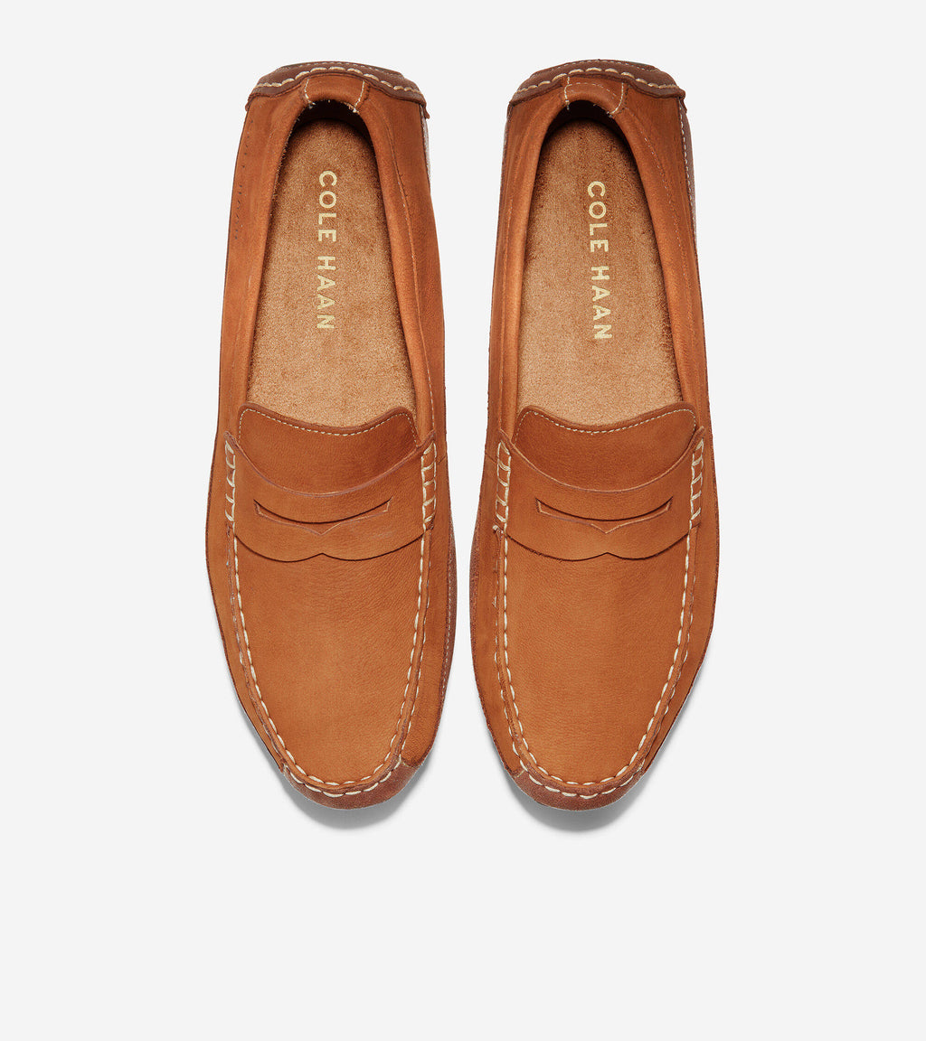British Tan Penny Driver Shoes G874