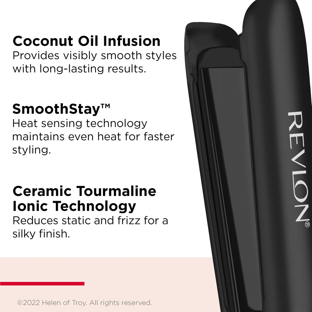 Black 1" Ceramic Flat Iron L36041