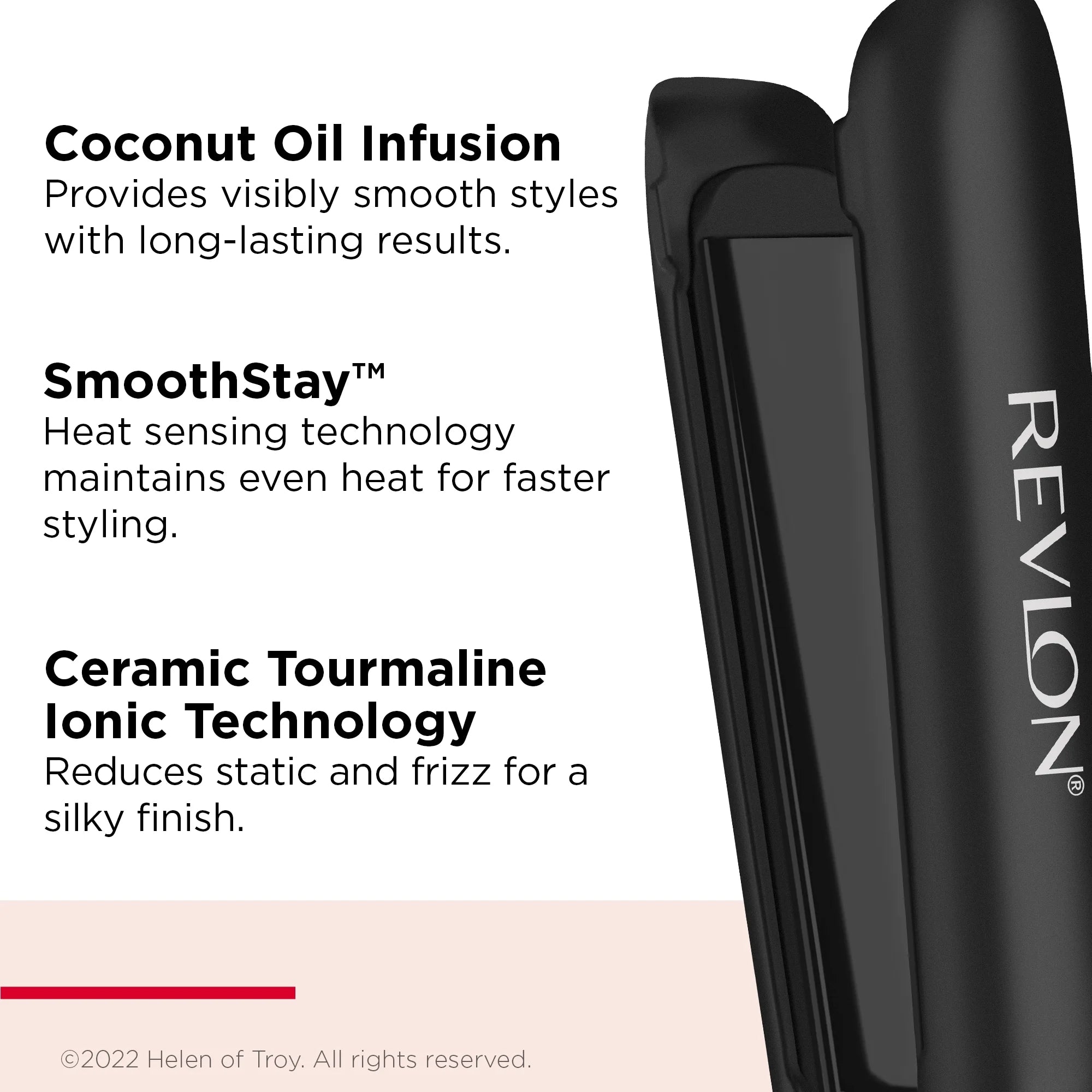 Black 1" Ceramic Flat Iron L36041