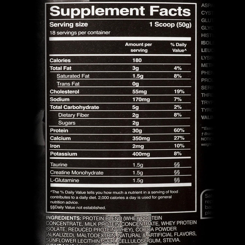 Rich Chocolate Whey Protein Supplement, 32oz W771