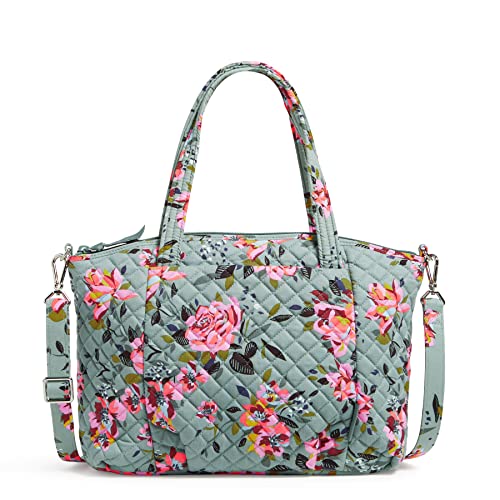 Cotton Shoulder Satchel Purse W2177