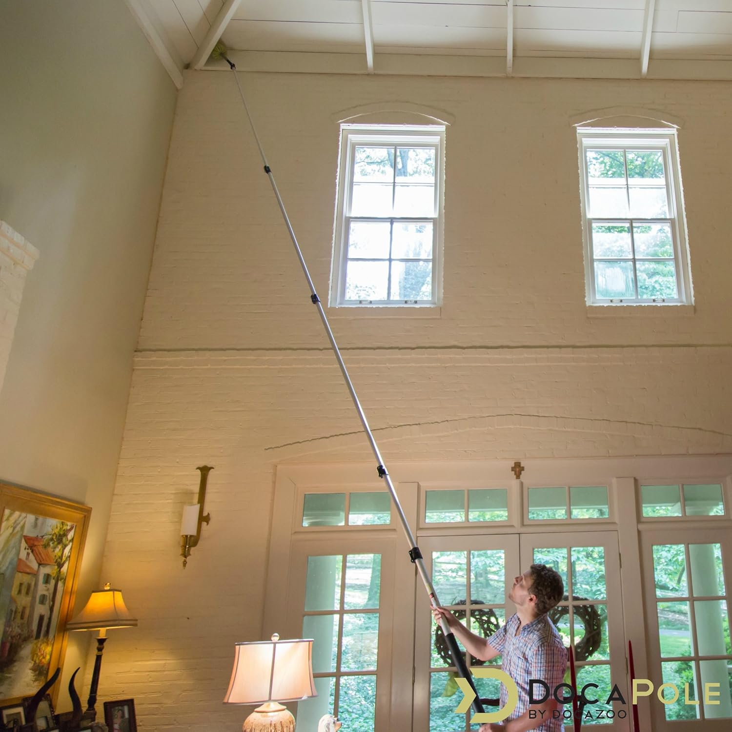 7-30 Foot Telescoping Extension Pole with Cobweb Duster B868038