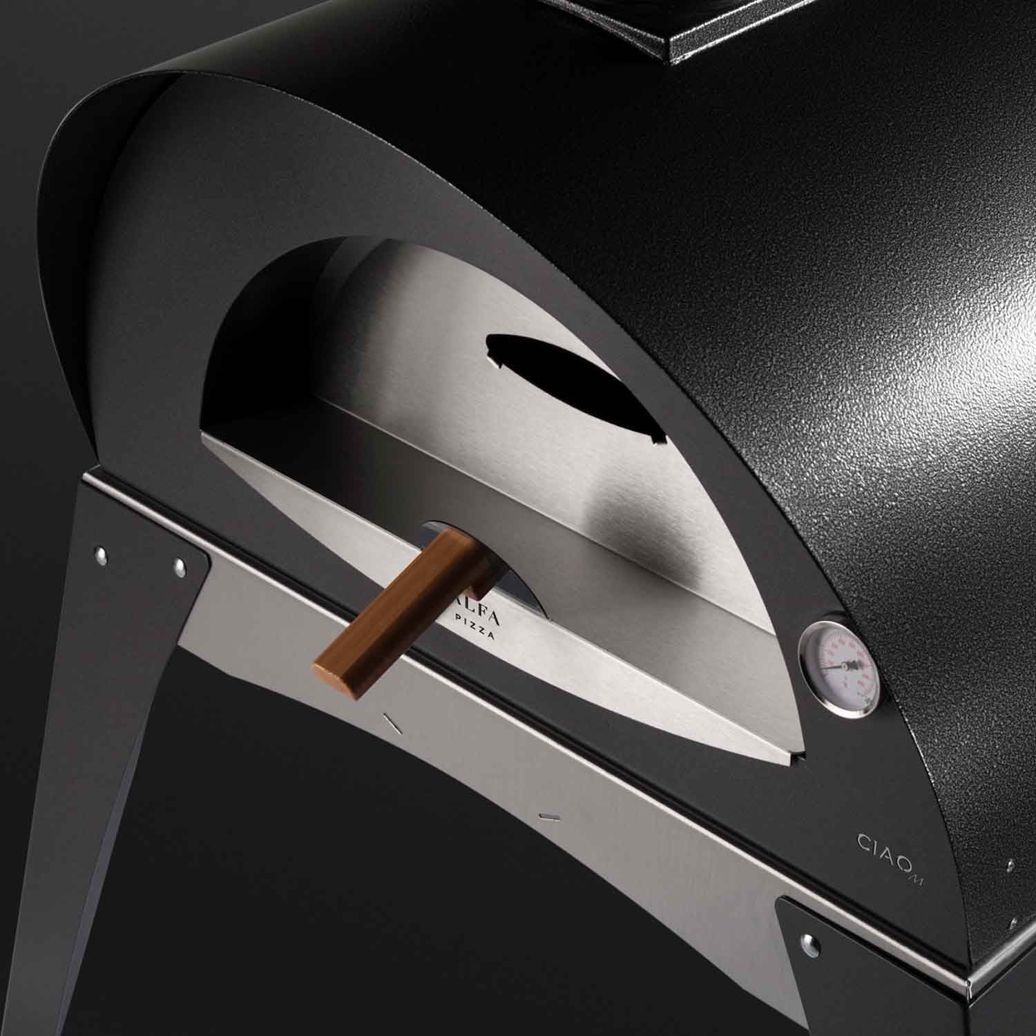 Silver Gray 27" Wood Fired Pizza Oven on Base Q3387