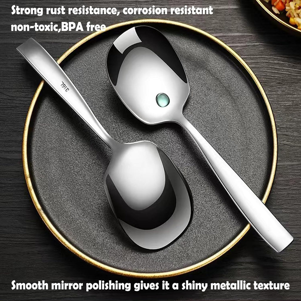 9.5 Inch 316L Stainless Steel Serving Spoon Q17892