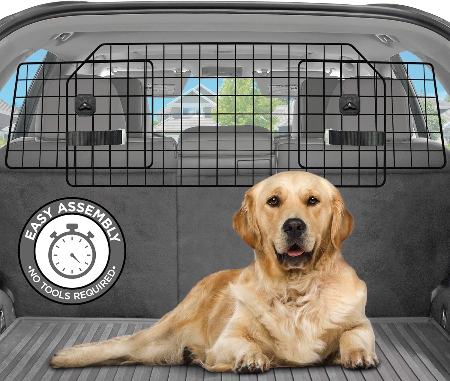 Adjustable Heavy-Duty Wire Mesh Dog Barrier G845