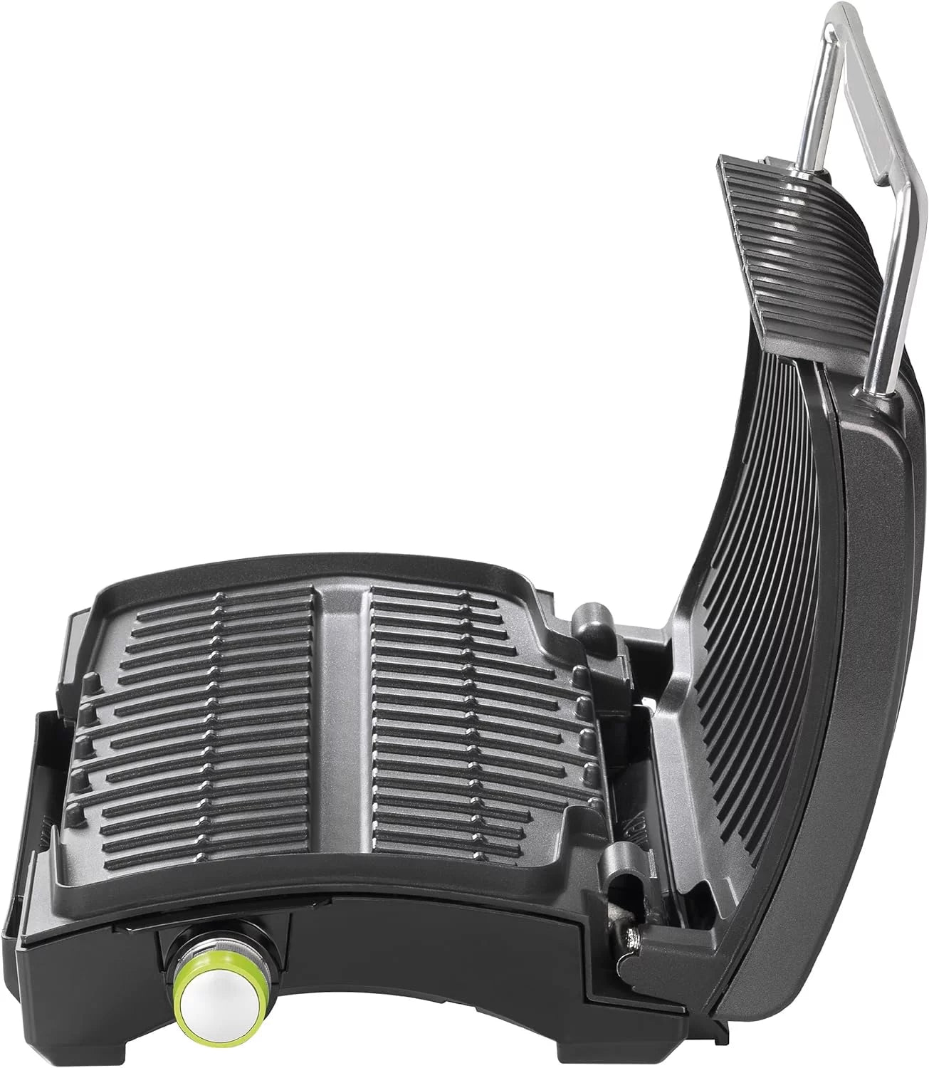 4-Burger Curved Grill With Non-Stick Plates, Silver D165