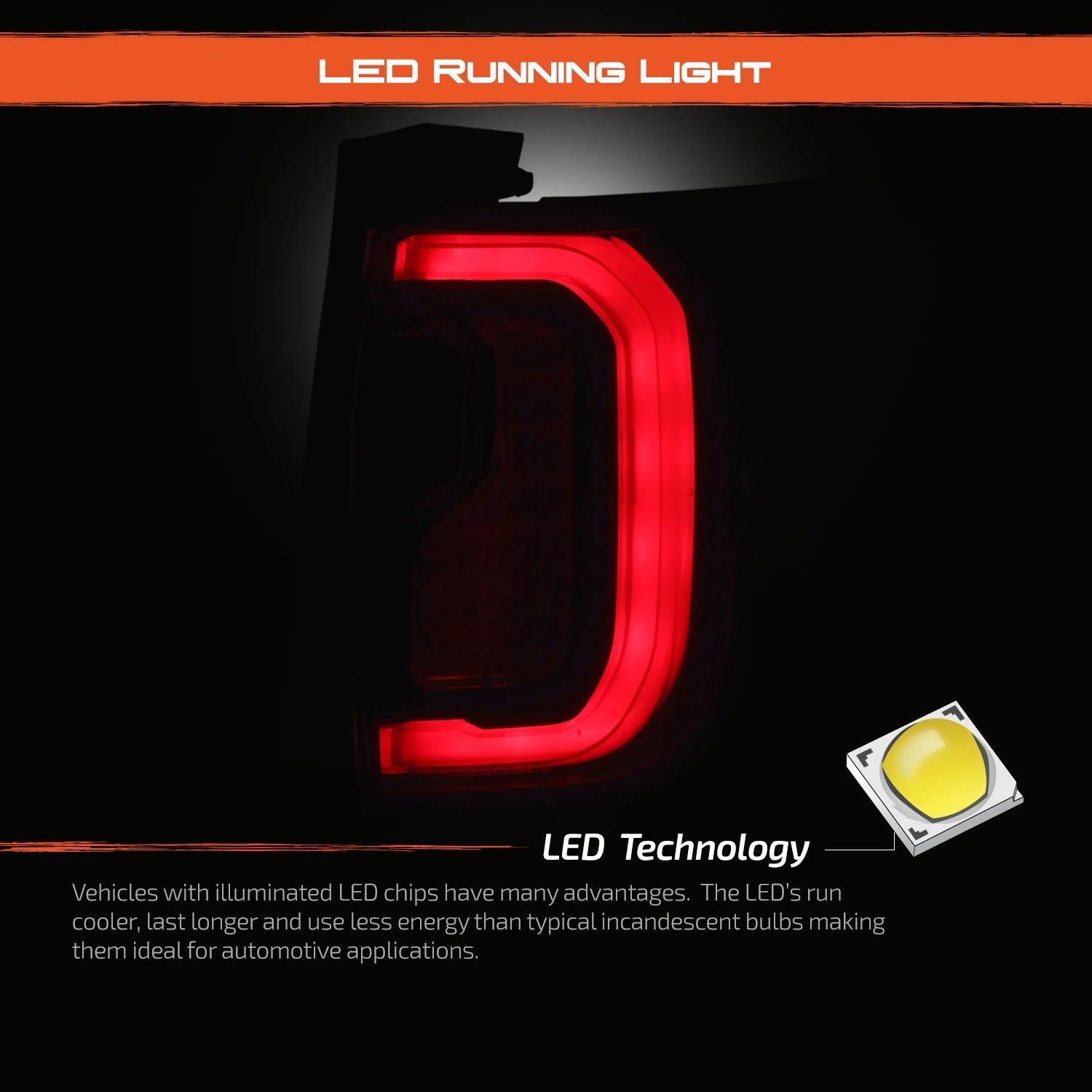 Full LED Chrome Tail Light Pair W317