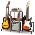 4-Tier Adjustable Guitar Stand with Shelf R5497