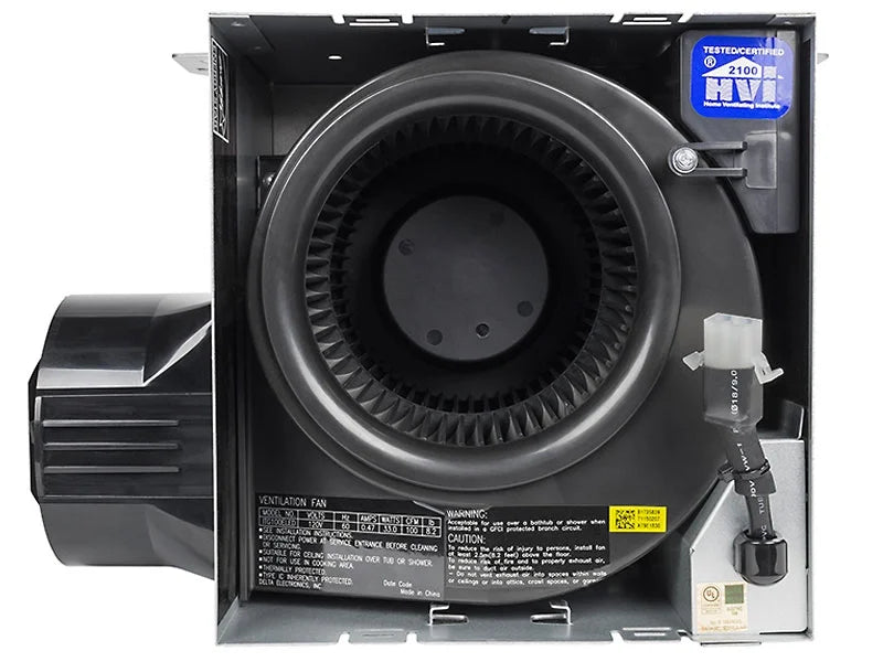 100 CFM Exhaust Bath Fan with Dimmable Edge-Lit LED Light F60592