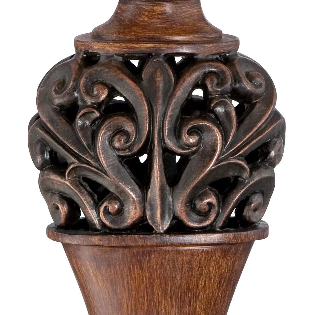 Set of 2 Bronze Cream Table Lamps R903