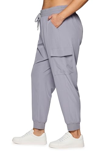 Lightweight Stretch Woven Cargo Joggers V296