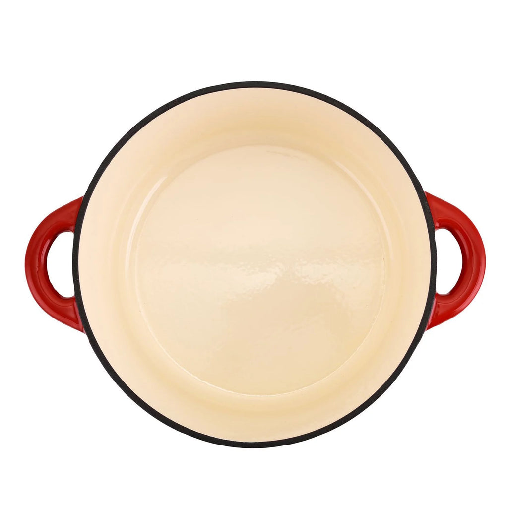 5.5 Quart Enameled Cast Iron Dutch Oven, Red Z3946