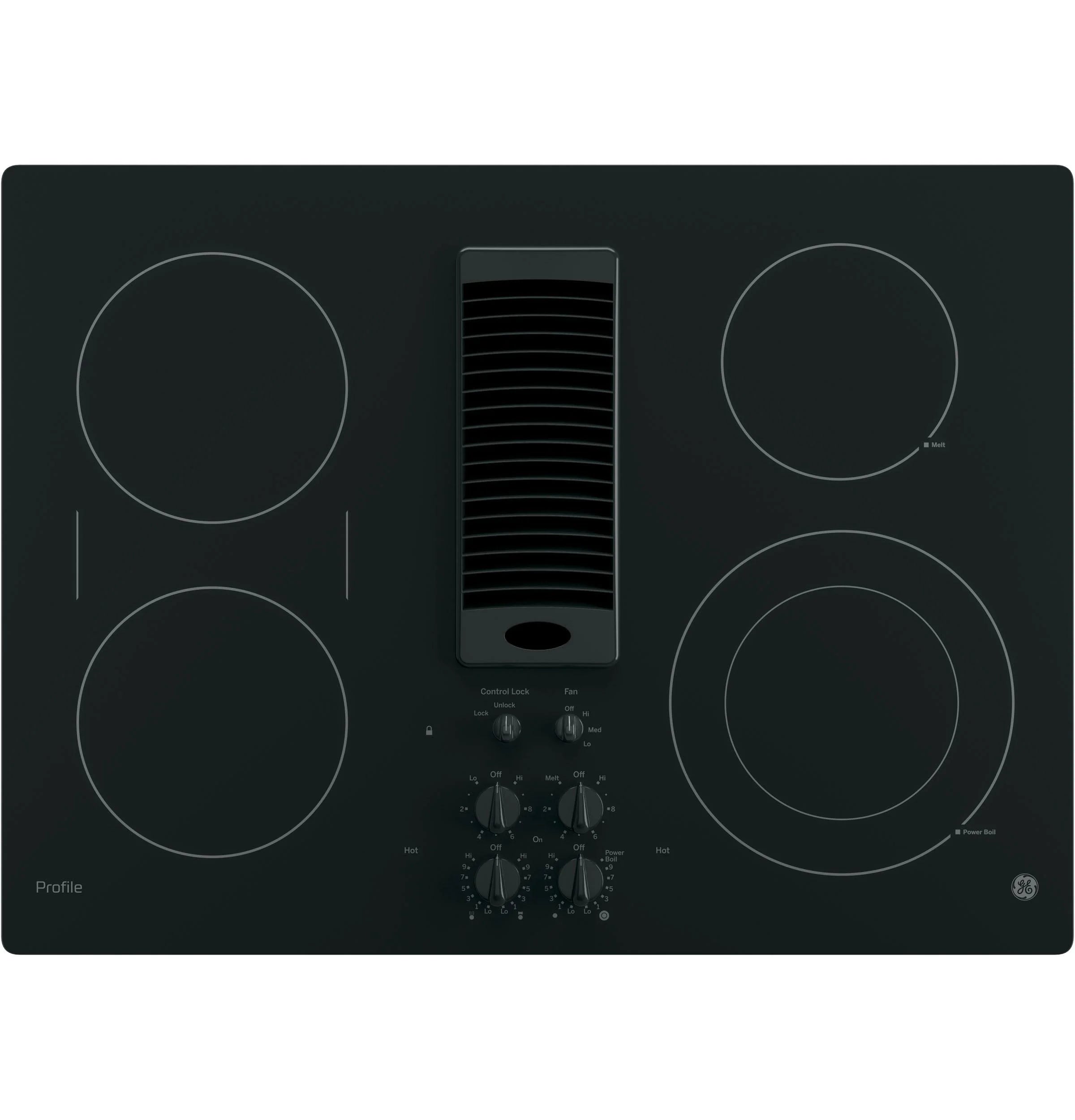 30 Inch Electric Smoothtop Cooktop Black J754620