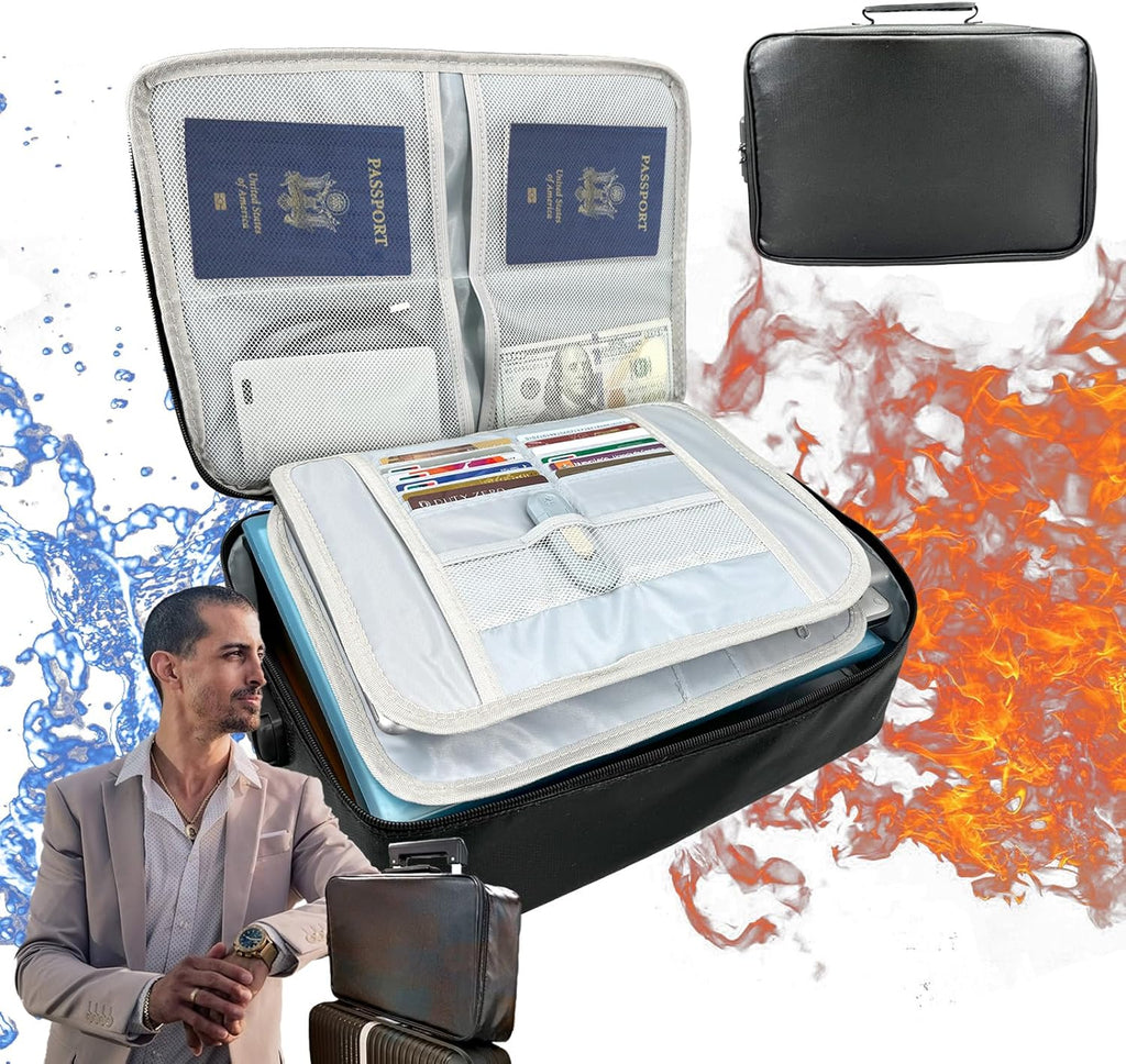 Fireproof Document Bag with Lock F894