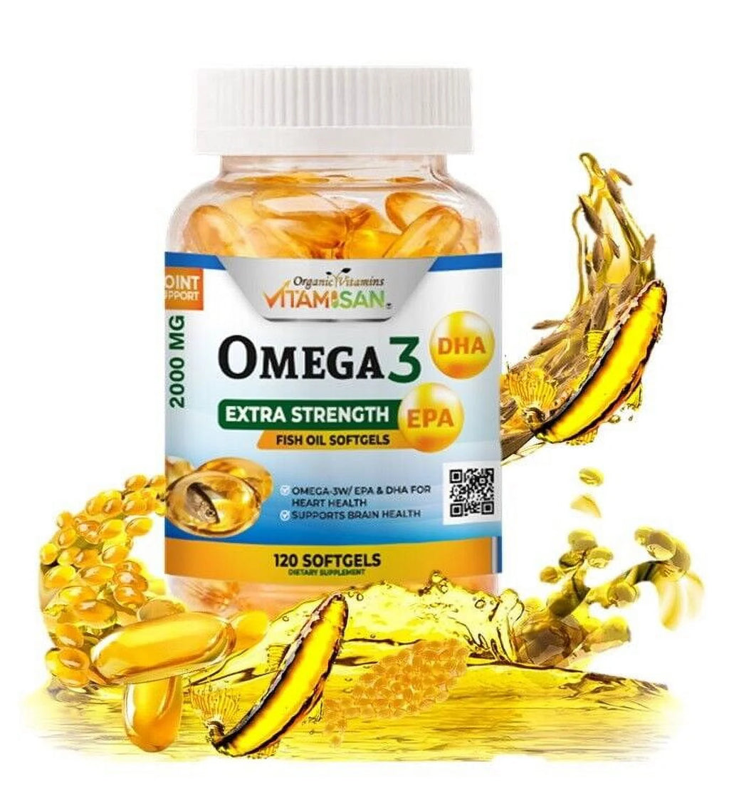 2000mg Omega 3 Fish Oil 120 Softgels W289772