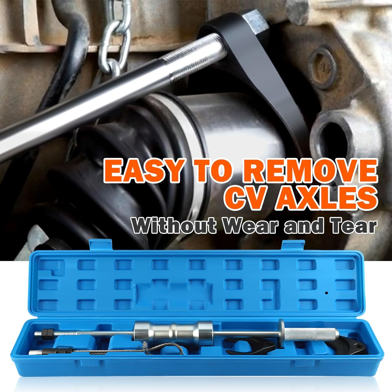 5/8"-18 Slide Hammer CV Axle Puller Removal Tool Set with Adapter Z1570