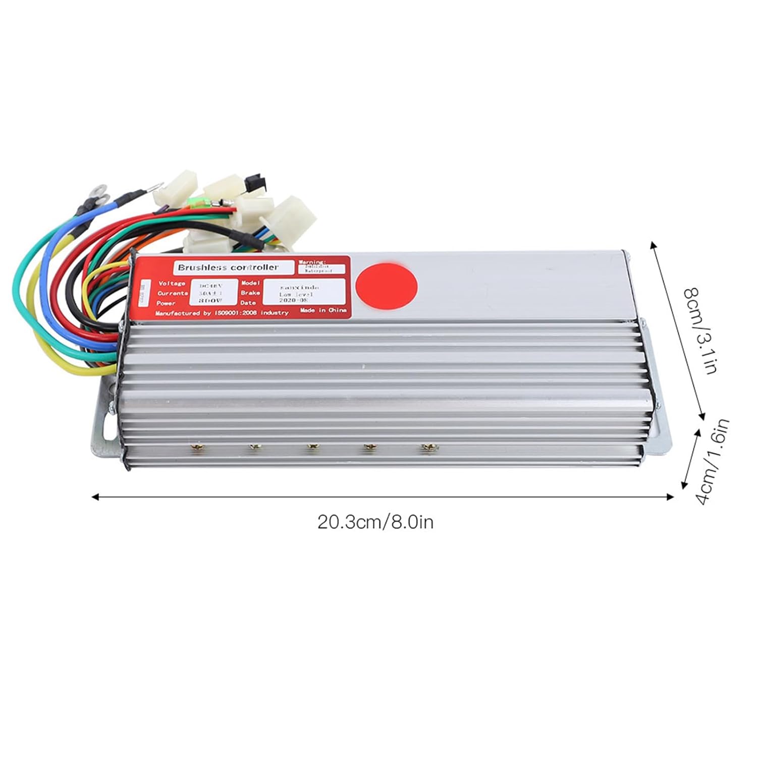 48V 800W DC Brushless Motor Kit, Aluminum Alloy Electric Bike Tricycle Scooter Conversion Kit E9132