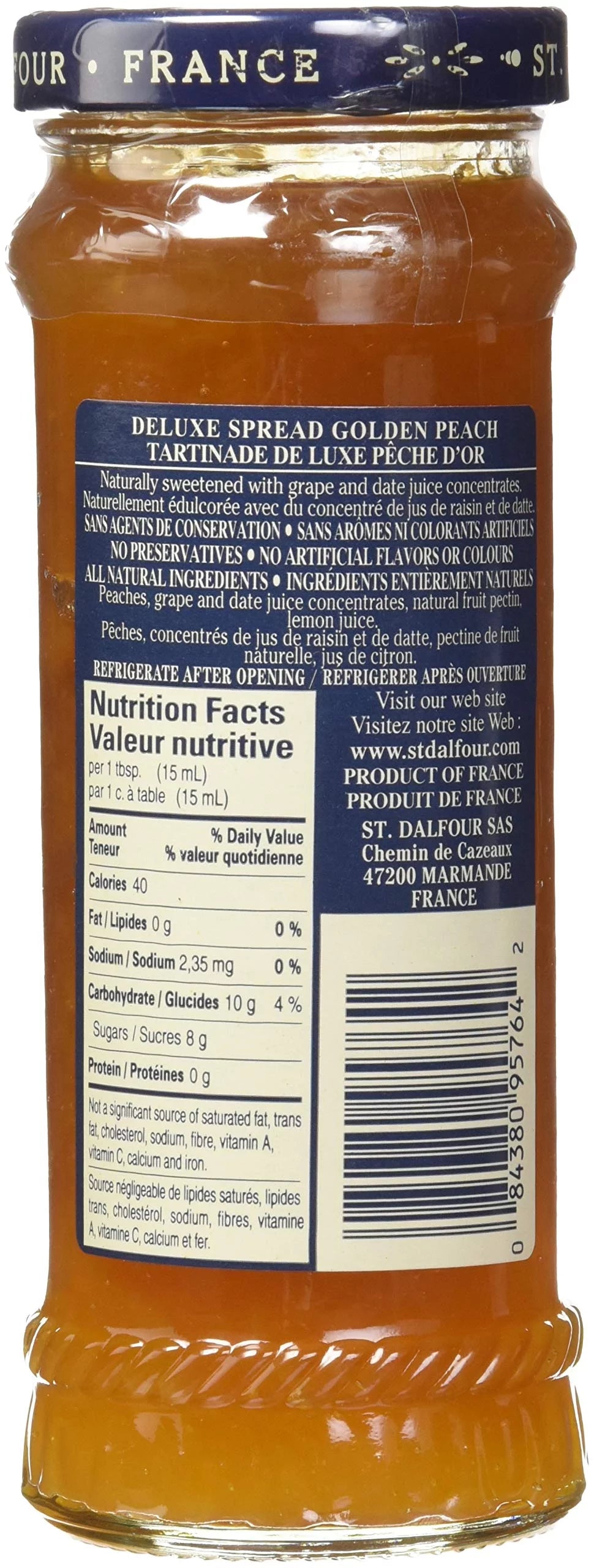 Peach 100% Fruit 10-Ounce (Pack of 6) O139144