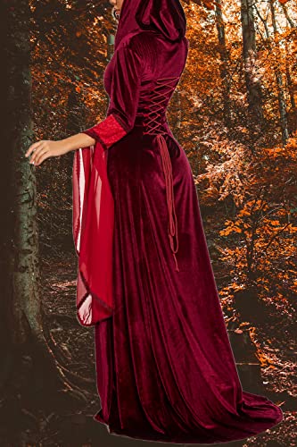 Medieval Victorian Velvet Gothic Dress D429130