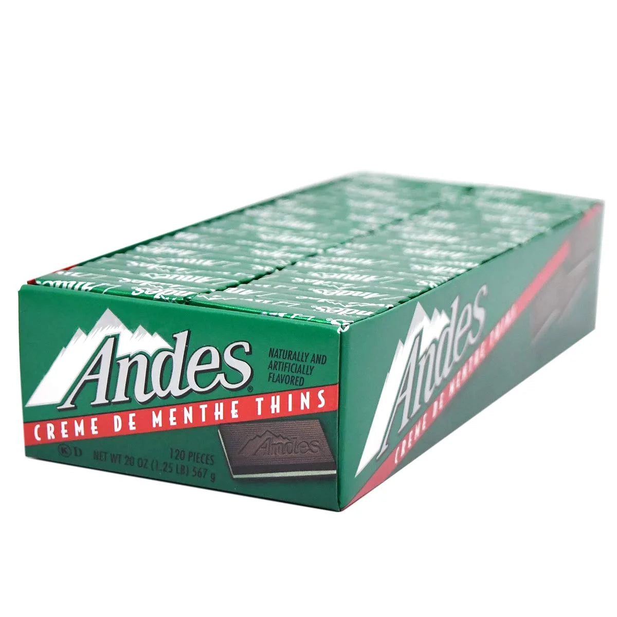Rectangular Chocolate Sandwich Mint Candies - 20 Oz, 120 Count D965