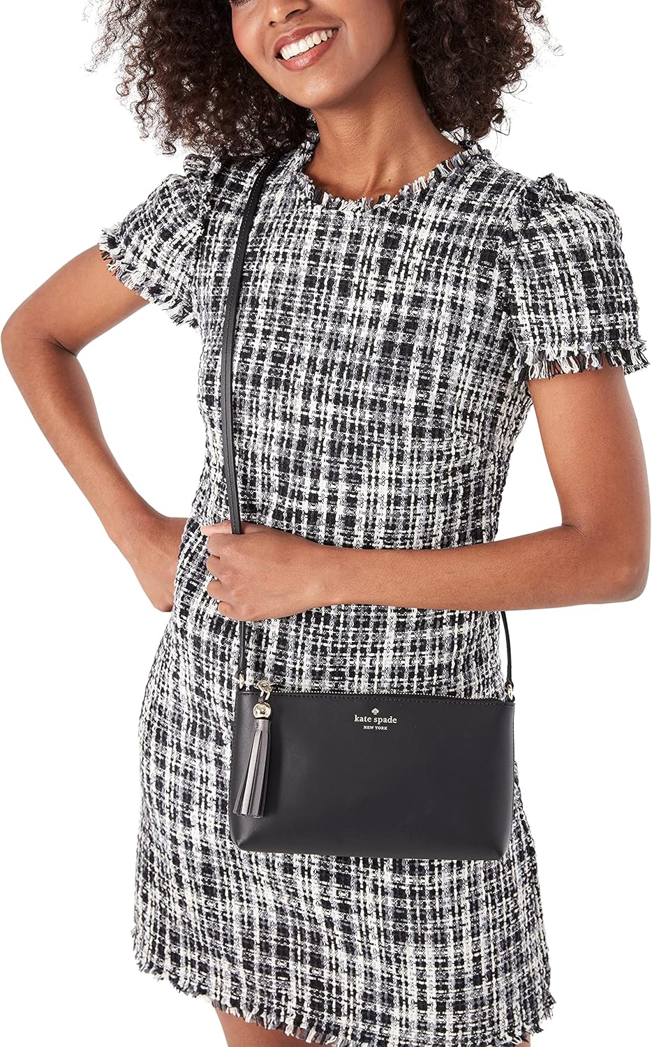 Black Leather Crossbody Bag M307054
