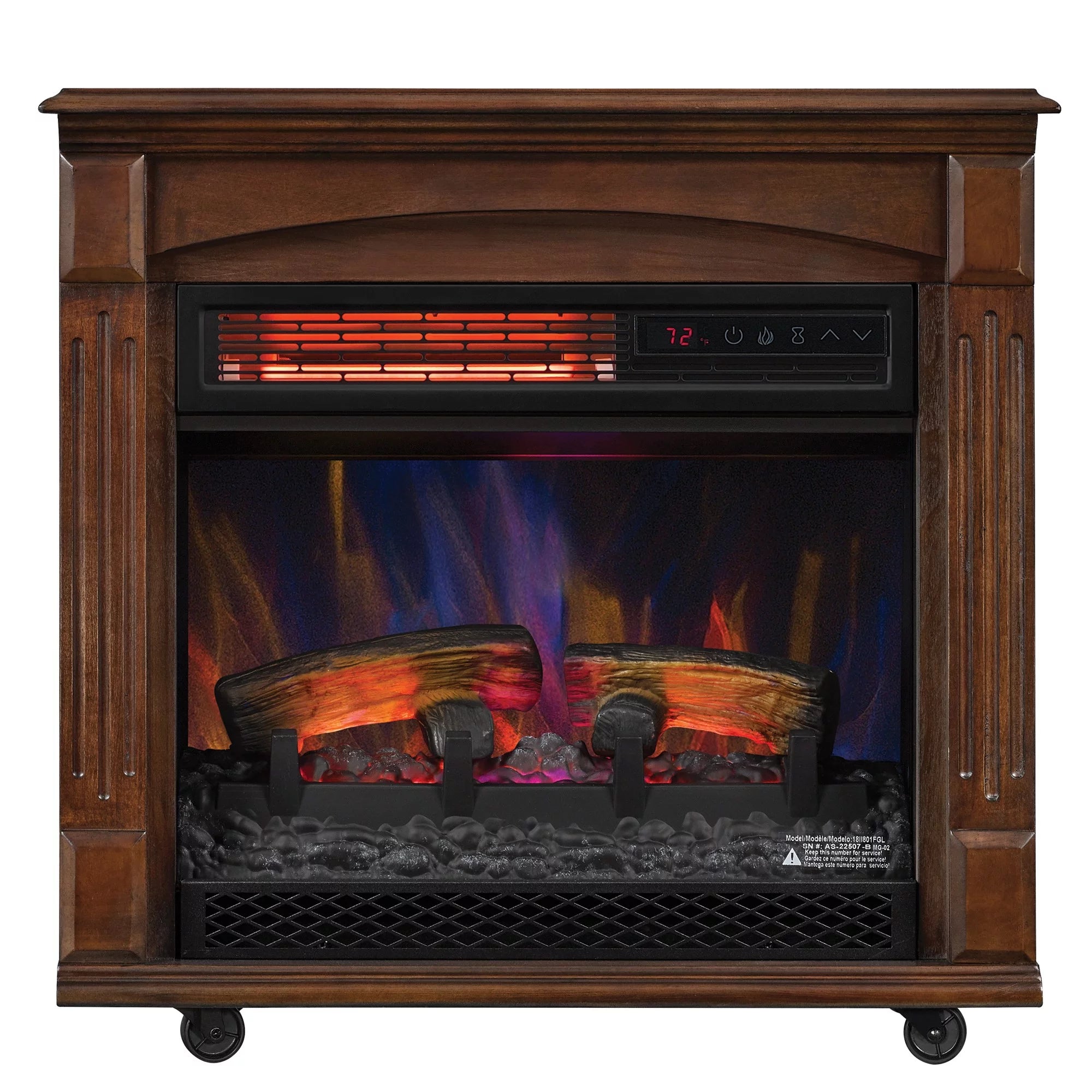 Caramel Birch Electric Fireplace E6222