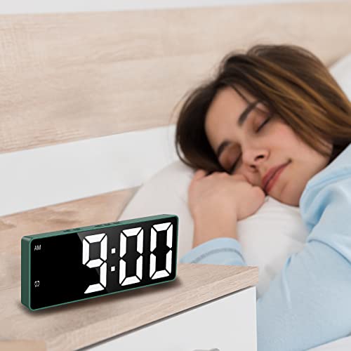 6.5'' LED Digital Alarm Clock with USB Charging Port, Dual Alarm, Snooze H3420