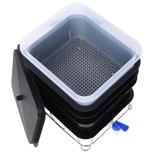 Black 4-Tray 20L Worm Composter N918