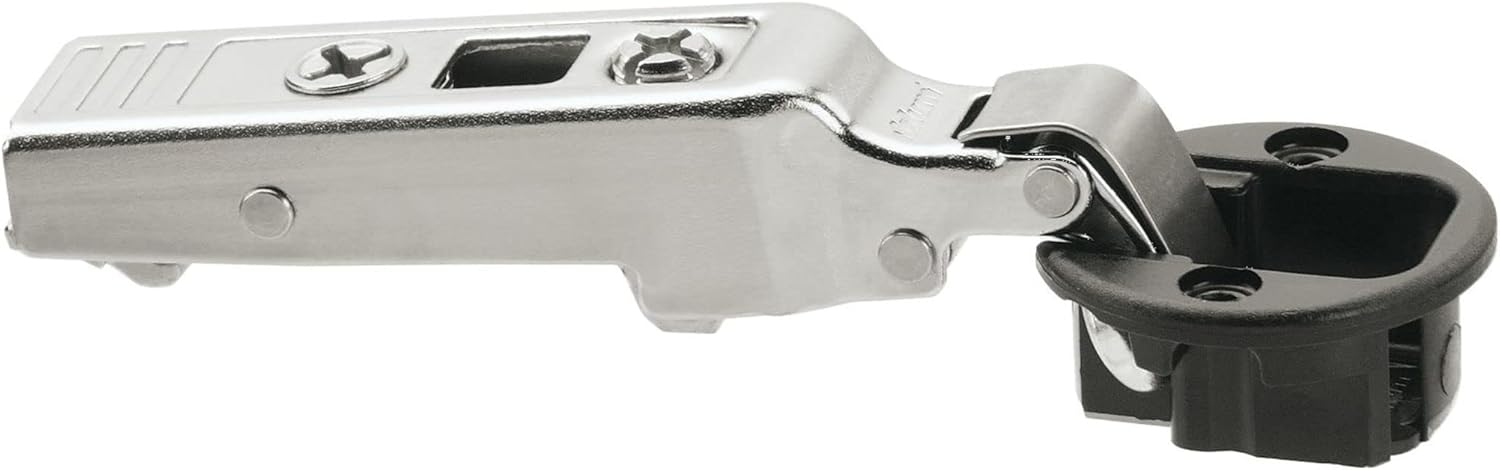 Black/Nickel Glass Cabinet Door Hinge with Self Close Function M233
