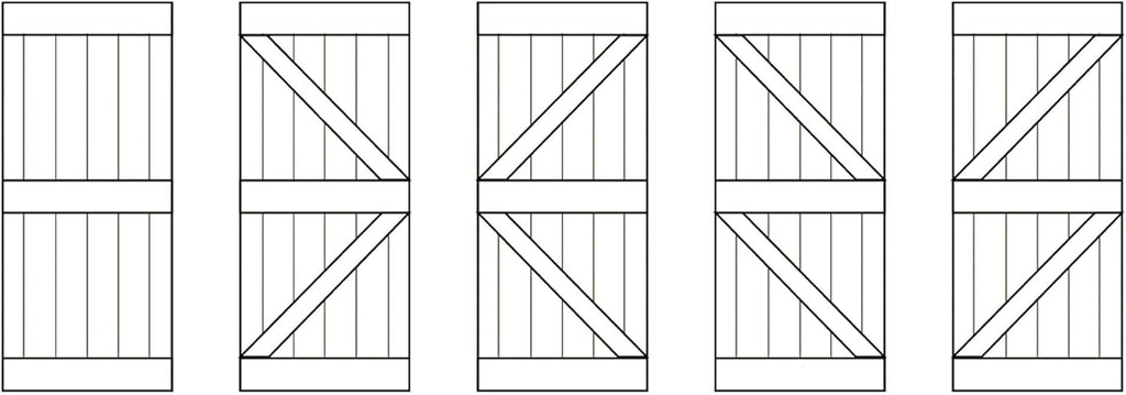 Brown/Walnut Knotty Pine Wood Sliding Barn Door Slab O1341