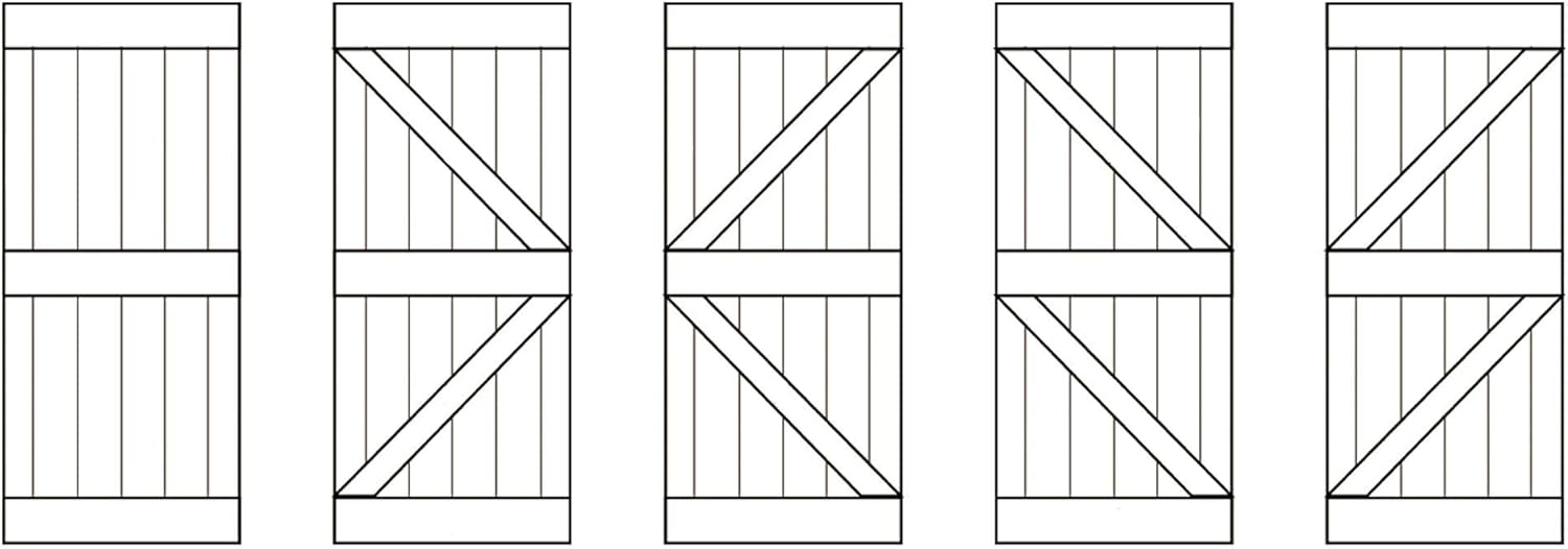 Brown/Walnut Knotty Pine Wood Sliding Barn Door Slab O1341