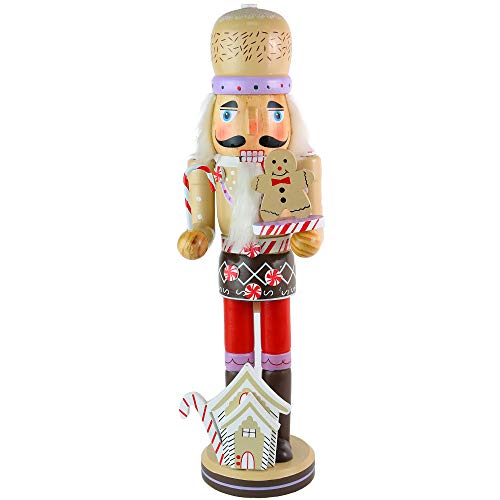 14" Wooden Gingerbread Chef Nutcracker B6434