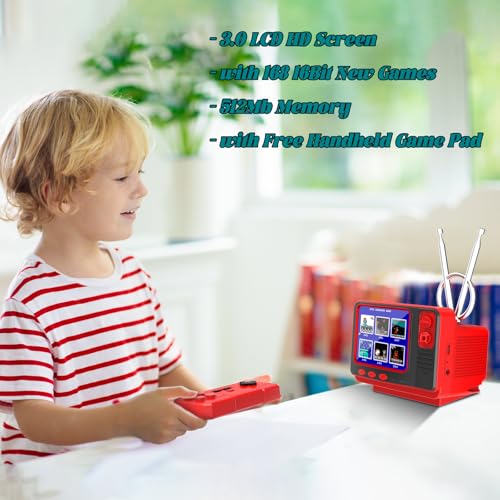 Handheld Retro Video Game with 3.0 Inch Screen (Wood) V99331