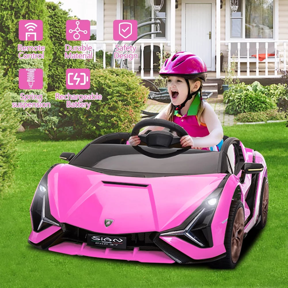 Pink 12V Electric Ride on Car with Remote Control C431061
