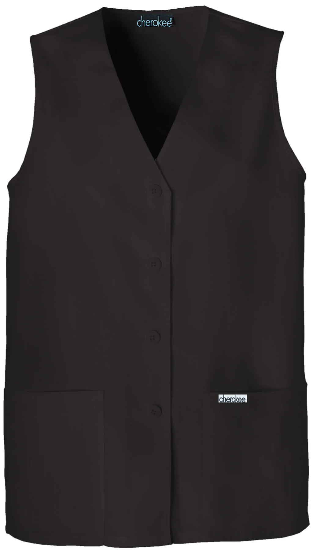 Button Front Scrubs Vest N91641