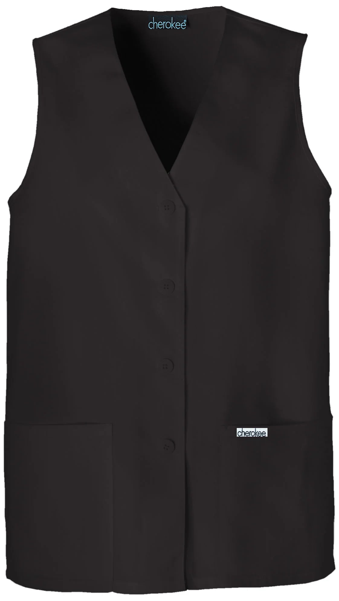 Button Front Scrubs Vest N91641