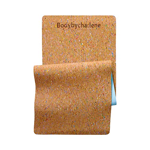 Non Slip Cork Yoga Mat 71"X24"X10mm N1095