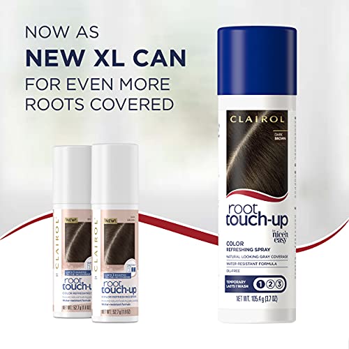 Dark Brown Temporary Hair Color Spray, 2 Count E538