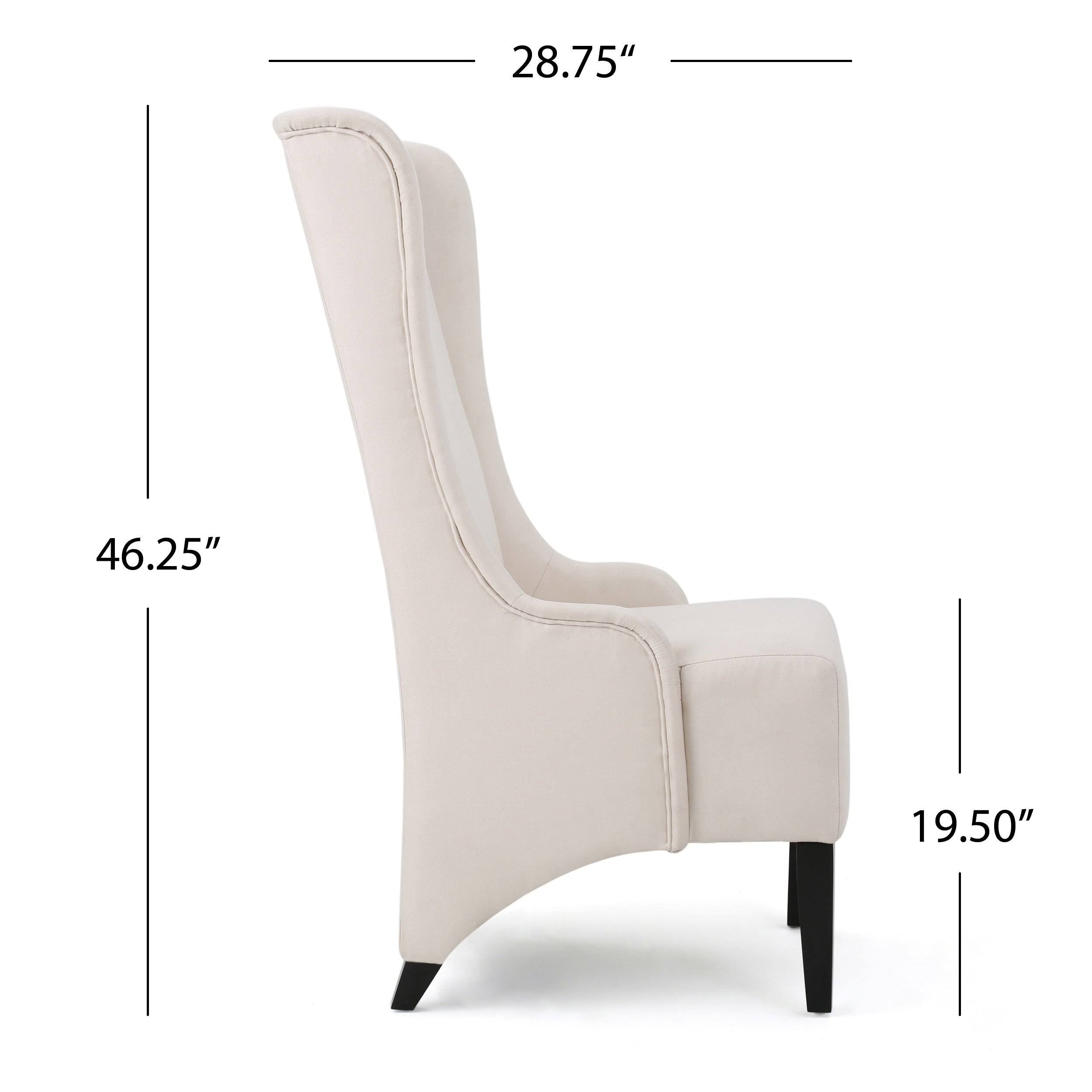 Dark Blue Fabric Dining Chair A21433
