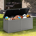 130 Gallon Waterproof Lockable Deck Box (Black) J51450