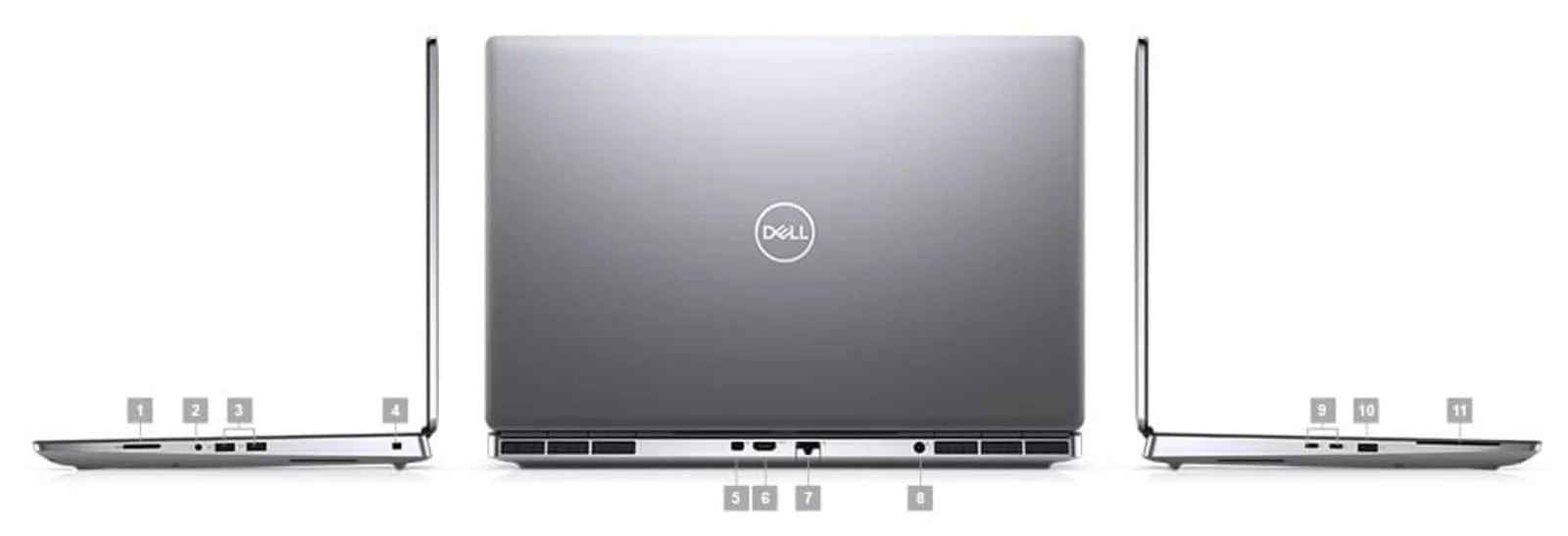 Restored Dell Precision 7000 7760 Workstation Laptop 17.3" FHD Core i9 - 2TB SSD + 1TB SSD - 32GB RAM - RTX A4000 8 Cores @ 5 GHz - 11th Gen CPU - 8GB GDDR6 S22595
