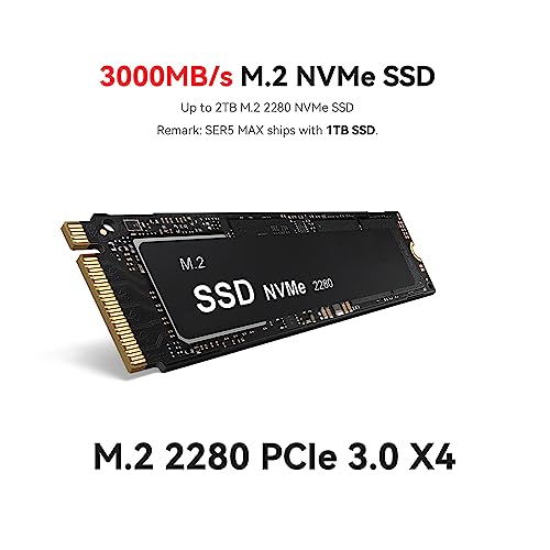 AMD Ryzen 7 5800H 32GB DDR4 RAM 1TB NVMe SSD Mini PC Z9376