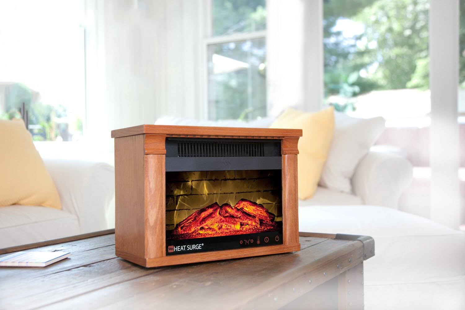 Portable Electric Fireplace Heater with Remote Control Z7462