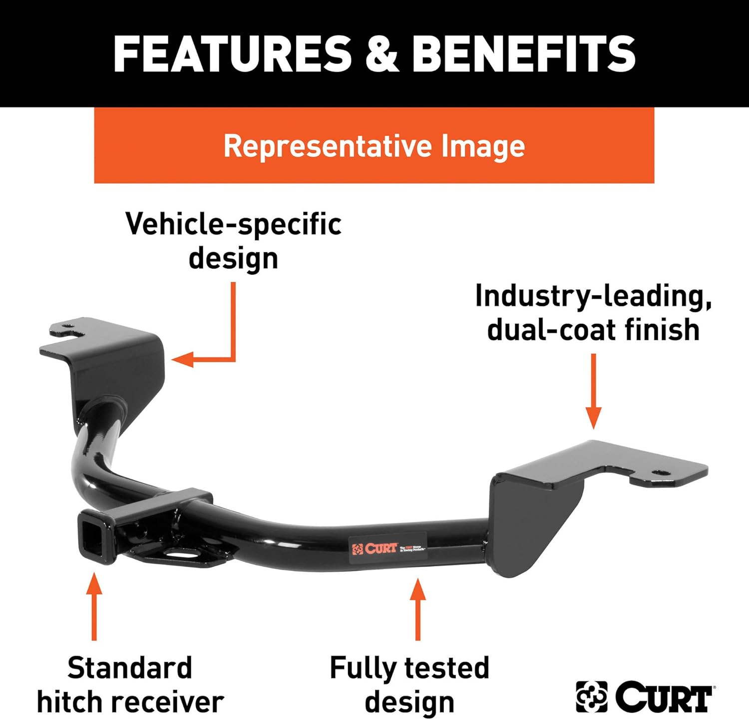 Class 1 Trailer Hitch, 1-1/4-Inch Receiver R224173