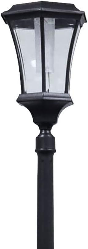 Black Solar Lamp Post with Planter Y374