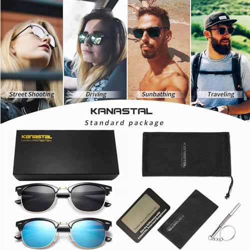 Semi Rimless Polarised Sunglasses R579