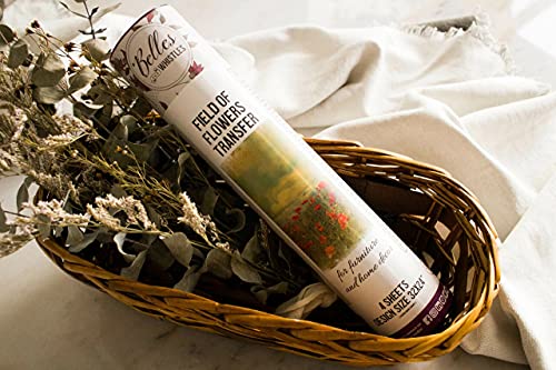 Cotton and Eucalyptus 24.8” x 38.8” Sheet Rub On Decorative Transfer U658609