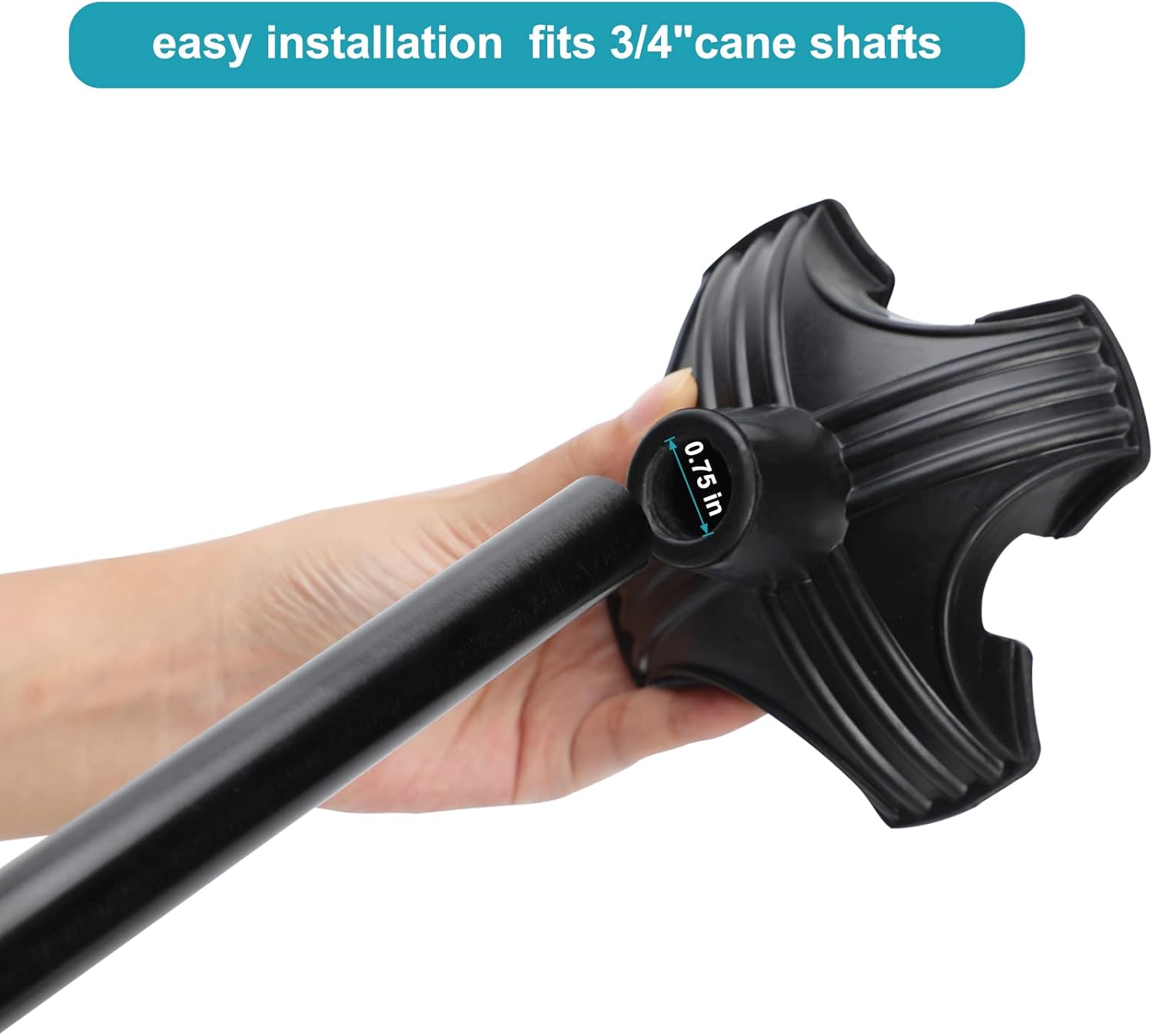 Black Aluminum Forearm Crutches T4173