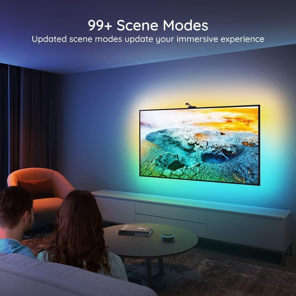 16.4ft RGBIC WiFi TV LED Backlights with Camera C119446
